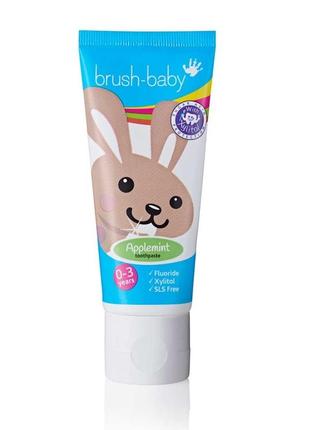 Brush-baby дитяча зубна паста 0-3 роки applemint