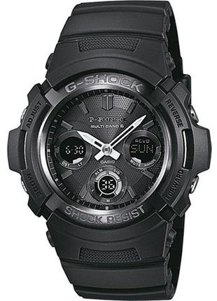 Часы наручные casio g-shock awg-m100b-1a tough solar multiband 6