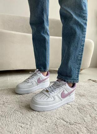 Кроссовки nike air force 1 low white/violet3 фото