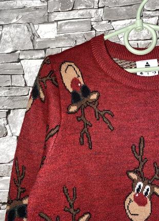 Свитер, теплый свитер, новогодний свитер, свитер с оленем3 фото