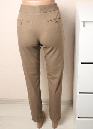Бежевые брюки с высокой посадкой дорого бренда bcbg max azria хс размер2 фото