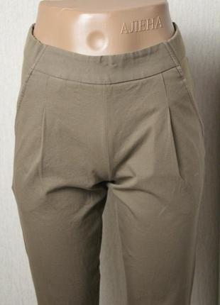 Бежевые брюки с высокой посадкой дорого бренда bcbg max azria хс размер4 фото
