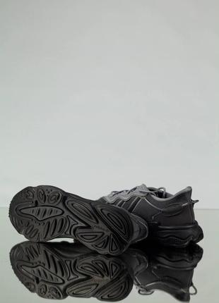 Кроссовки adidas ozweego grey &amp; black6 фото