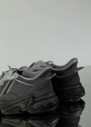 Кроссовки adidas ozweego grey &amp; black4 фото