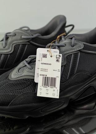 Кроссовки adidas ozweego grey &amp; black8 фото