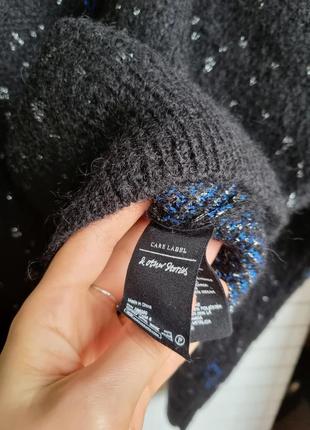 Теплый массивный мохеровый брендовый свитер оверсайз в звездах5 фото