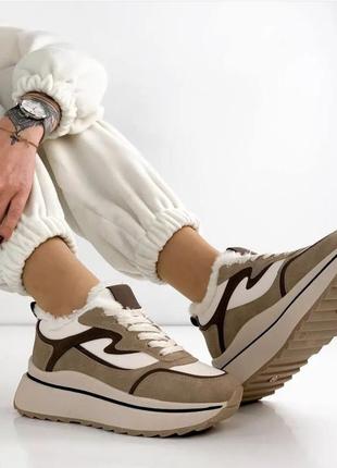 Кроссовки на меху / теплые кроссовки зима эвро зима