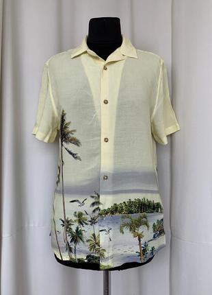 Рубашка гавайская гавайка вискоза1 фото