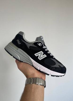 Кроссовки new balance 993 ‘black white grey’ wr993bk