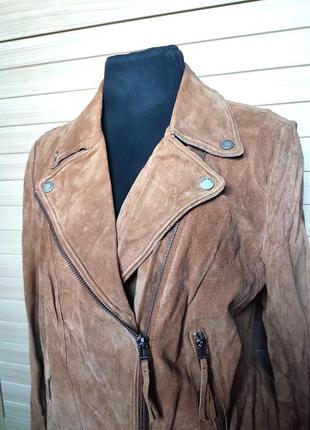 Кожаная куртка жакет косуха из 100% кожи freaky nation 🍁 размер l/xl2 фото