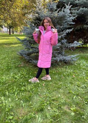 Детские зимние куртки и пальто для девочек размеры 140-158