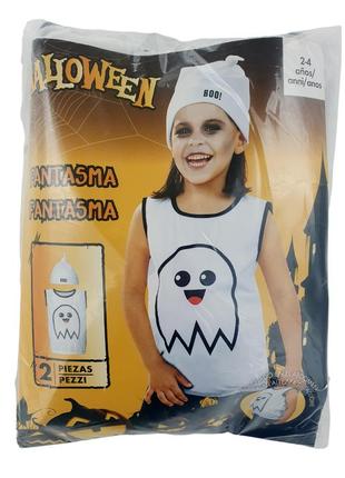 Детский костюм привидение на хеллоуин/halloween lidl 2-4 года, костюм кофточка и шпочка1 фото