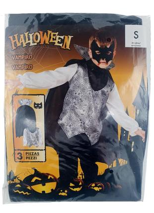 Дитячий костюм вампір на хелловін/halloween lidl 4-6 років, летюча миша, кажан