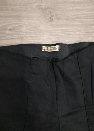 Чорние женские штани брюки в обтяжку7 фото