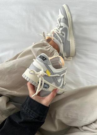 Кроссовки nike sb dunk x off white4 фото