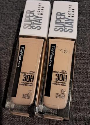 Стойкий тональный крем для лица maybelline new york super stay 30h2 фото