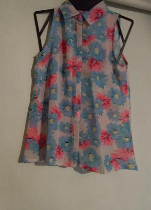 Моднюча сорочечка-блузка з квітами