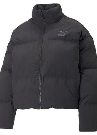 Куртка жіноча puma classics oversized puffer , колір - чорний