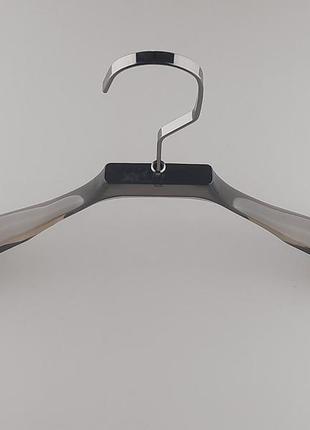 Довжина 44,7 см. плічка серія сristallo акрилові прозорі чорного кольору, mainetti group італія3 фото