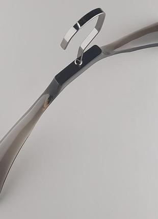 Довжина 44,7 см. плічка серія сristallo акрилові прозорі чорного кольору, mainetti group італія4 фото