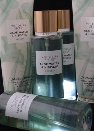 Спрей для тела aloe water &amp; hibiscus из серии natural beauty от victoria's secret2 фото