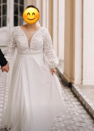 Свадебное платье + size3 фото