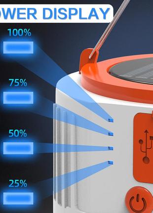 Лампа для кемпинга на солнечной зарядке4 фото
