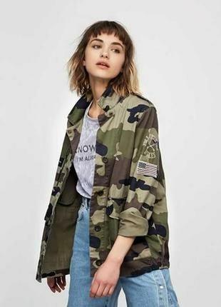 Вітровка pull&bear, куртка камуфляжна, джинс zara h&m
