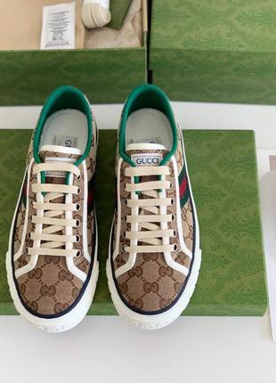 Кросівки кеди gucci tennis  original top quality6 фото