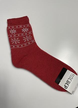 Шкарпетки теплі махрові новорічні1 фото