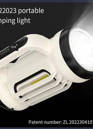 Лампа для кемпинга в индустриальном стиле