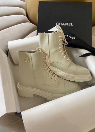 Ботинки женские в стиле chanel lux
