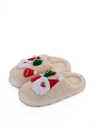 Капці жіночі зима хутро текстиль новорічні 119960