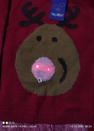 Детский свитер с праздничным мотивом3 фото