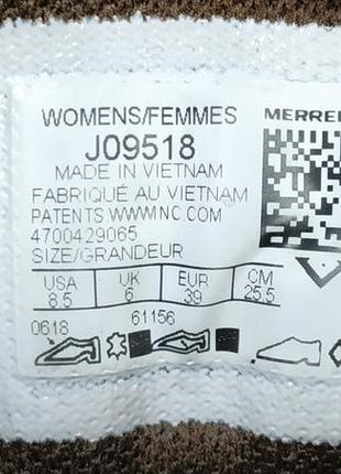 Жіночі трекінгові черевики merrell gore-tex оригінал, розмір 3910 фото