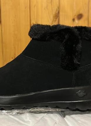 Замшеві зимові черевики уги skechers on the go оригінал