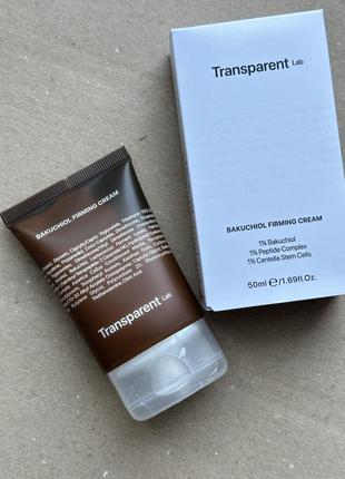 Антивіковий крем з бакучіолом transparent lab bakuchiol firming cream 50мл