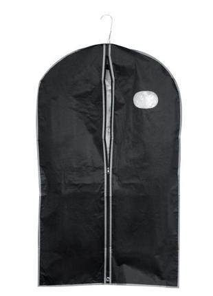 Чехол для одежды 60х100 см водонепроницаемый, черный1 фото