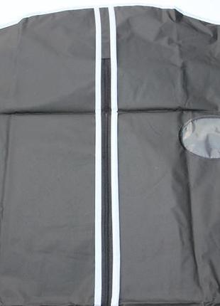 Чохол для одягу 60х100 см водонепроникний, чорний2 фото