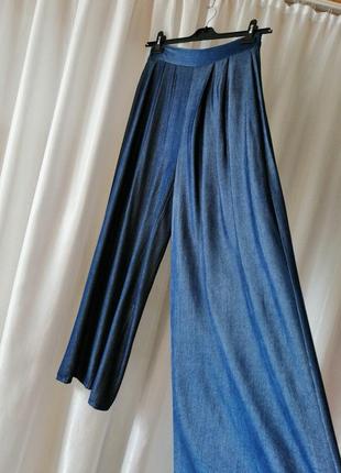 Широкі стильні довгі спідниця штани палаццо виробник італія під джинс. етикетки з розміром немає орі2 фото