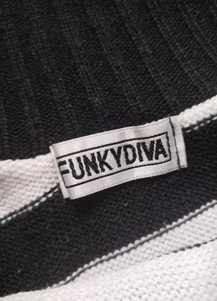 Женская кофта свитер джемпер в полоску funkydiva y2k2 фото