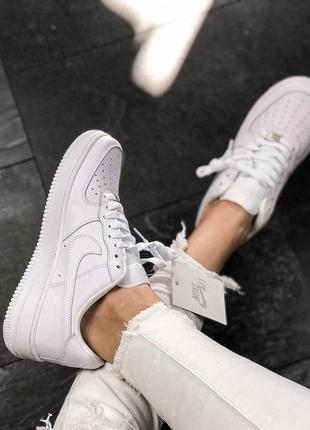 Кроссовки nike air force 1 full white кроссовки5 фото