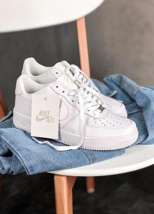 Кроссовки nike air force 1 full white кроссовки9 фото