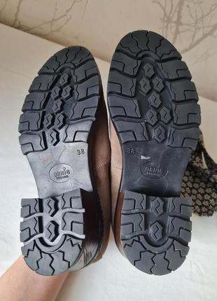 Туфлі черевики замшеві вінтажні з едельвейсами6 фото