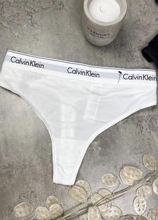 Труси стрінги calvin klein білі