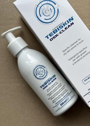 Очисний гель для жирної та проблемної шкіри tebiskin osk-clean cleanser 200 ml