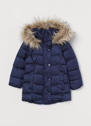 Удлиненная куртка пуховик пальто н&amp;м 5-6 лет, можно на 108-118 см