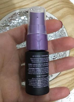 Спрей для фіксації макіяжу urban decay all nighter make up setting spray 15мл3 фото