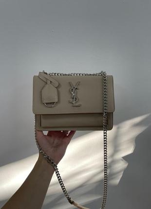 Популярная женская сумка клатч yves saint laurent sunset  люксова бренд лоран2 фото