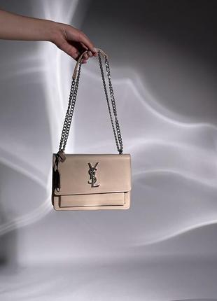 Популярная женская сумка клатч yves saint laurent sunset  люксова бренд лоран9 фото